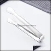 Other Drinkware Stainless Steel Coffee Cube Sugar Tong Clamp Dining Drinkware Kitchen Bar Ice Tongs Serving Tools Drop Delivery Home Dhlnx