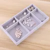 Jewelry Pouches Velvet Storage Tray Display Jewel Holder Stand Bracelet Necklace Ring Box Showcase Drawer Organize