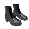 New Designer Men Women Boots Monolith shiny Detachable Nylon Pouch Combat Shoes nylon Hailf Outdoor Thick Bottom