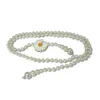 Belts Luxur Brand 2022 Trend Women's Small Daisy Pearl Waist Chain Ladies Fashion Wild Decoration Glass Bead Bg-1576