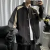 Jackor Baseball Uniform Men's Winter Thick Casual Korean Trendy stilig jacka Hong Kong Style Big Fleece Top Cool 221121