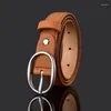 Belts 2022 Fashion Designer Kinderriemriem Hoogte Kwaliteit Pu Leather Children Boys/Girls Metal Buckle Pin