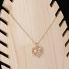 Мама сердца подвесное ожерелье любовь бриллиантовые ожерелья модные аксессуары День Матери Рождественские подарки