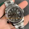 7 Style Men's Size Watch Men 41mm Date Rhodium Dial Fluted Bezel Sapphire Crystal Grey Blue Black Silver Champagne 904L Steel Cal.3235 Movement VSf Automatic Watches