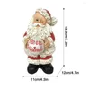 Kerstdecoraties Santa Claus Standbeeld Hand vasthouden Lichthars Figurine Lichtgewicht Kleine schattig sculptuur