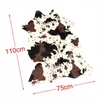 Carpets Faux Cowhide Rug Animal Pattern Carpet Cow Print For Bathroom Living Room Skins Doormat Home Textile Black White