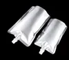 Doypack 150ml 250ml 350ml 500ml Aluminum Foil Stand Up Spout Liquid Bag Pack Beverage Squeeze Drink Spout Pouch P1121