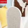 Pantofole da casa da donna in lino di cotone Asifn Coperta da casa di coccodrillo carino Fondo morbido Bella coppia da uomo Pantofole da uomo Scarpe da donna J220716