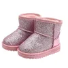 Warm Girls Snow Boots Sequined Kids Cotton Shoes Fashion Winter Boots for Childrem GC1816