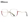 Sunglasses Frames 54969 New Style Anti Blue Light Computer Eyeglasses Spring Hinge Metal Optical Glasses Frames Women Fashion Eyewear T2201114