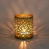 Candle Holders Cup Noordse geometrische holle ijzercilindrische was kandelaar woning decoratie accessoires