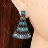 Boucles d'oreilles Ranos multicolore Boho géométrique cristal pierre noir plaqué Brincos Fr Wpmen bijoux de mode EFX0031352