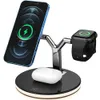 サムスンのiPhone for samsung appleワイヤレス充電器15w充電器3 in 1磁気高速充電ステーションMagsafe 12 Pro Max Watch Air Pods Pros