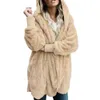 Giacche da donna Moda Inverno Caldo Cappotto con cappuccio in pelliccia sintetica Cappotto peloso Cardigan peloso Outwea 221121