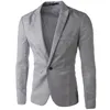 Erkekler Suits Blazers Marka Beyaz Varış S İnce Fit Ceket Kore Şık Tek Düğme Takım Kostüm Veste Homme 221121