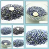 حبات الحجر الطبيعية الحجر الطبيعية Sodalite Breakstone 38 ملم لا يوجد ثقب الحفر شبه الثمي