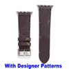 Top Fashion Designer Wristband Straps L Flower Watch Strap for Apple watch band Series 8 7 6 5 4 3 2 1 Leather Print Pattern Smart Bands 49mm 41mm 45mm 40mm 38mm Watchbands