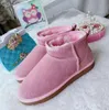 Дизайнер AUS Classic Snow Boots Женские мини -половина Snow Boot USA 585401 Зимние полные меховые пуфли