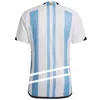 2022 Argentina Fußball Trikots 22 23 MARADONA L.MARTINEZ DYBALA TAGLIAFICO DE PAUL DI MARIA LO CELSO Aus argentinien Hemden für Fußball