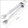 Other Drinkware Stainless Steel Coffee Cube Sugar Tong Clamp Dining Drinkware Kitchen Bar Ice Tongs Serving Tools Drop Delivery Home Dhlnx