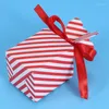 Cadeau cadeau 100 pcs boîte de bonbons avec corde Noël bricolage boîtes à gâteaux fête dessert cookie papier emballage sac cadeaux de mariage