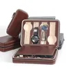 Boîtes de montres Porte-étui de voyage à glissière portable 8 compartiments Montres Rangement intérieur Organisateur Sac de collection