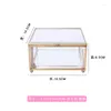 Storage Bottles Creative Glass Jewelry Box Dressing Table Decoration Display Furniture Bedroom Container