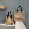Waist Bags Fashion PVC Reusable Shopping Women s Eco Friendly Kraft Paper Shopper Large Capacity Waterproof Handbag 221119