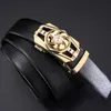 Mens Belt Time to Run 3.5CM Automatic Buckle Rotating Business Casual Belt Luxury Designer Jeans Fashion Belts