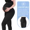 Leggings femininas Leggings de maternidade Cantura alta barriga de barriga Legging Mulheres gravidez calças magras moldando roupas de malha de malha 221121