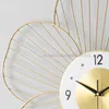 Horloges murales Horloge nordique silencieuse moderne minimaliste mode salon décoration lumière créative luxe Art Horloge murale