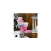 Decorazioni natalizie Decorazioni natalizie Porta regali Forniture per decorazioni Testa di cartone animato Stivali di stoffa luminosi Caramelle rosa rosse Bambini Dhmhw