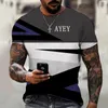 T-shirts pour hommes Chemise de marque KYCK Doux et confortable sans toucher le T-shirt col rond décontracté en vrac avec impression 3D 6XL