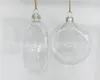 Decorações de Natal Diy pintável Clear Christmas Decoration 80mm Glass Disc Ornament com Sier Cap 100/Pack1 Drop D DHTLU DHTLU