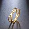 Anelli di design Anello d'amore di lusso CACANA Bohemian Vintage Gold per le donne Matrimonio Trendy Catena in acciaio inossidabile Gioielli Grande An1193750