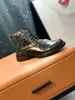 2023 man luxury designer men boots mens Ankle Boot Fashion Autumn winter high Heel short platform real leather booties -EE049
