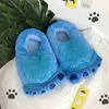 Bevergreen Fun Big Feet Slippers Women Home Bur Winter Gepersonaliseerd Design Warm Dames pluche schoenen One Size Fluffy Girls Sliders J220716