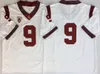 Mens Junior Seau USC Trojans Football Jersey Stitched #9 JuJu Smith-Schuster 43 Troy Polamalu 13 Caleb Williams USC Jersey