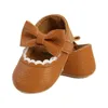 Primeiros caminhantes 2022-10-26 Lioraitiin 0-18m Baby Girl's Shoes Bowknot Sole sola com/sem chapéu