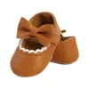 첫 번째 워커 2022-10-26 Lioraitiin 0-18m Born Baby Girl 's Shoes Bow Knot Bow Knot 소프트 밑창