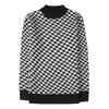 Męskie swetry Houndstooth Men Half Turtleeck Sweater Autumn zima ciepłe swobodne pullover Homme zagęszczony jacquard sweter 221121