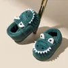 Pantoufle Antidérapant Enfants Maison Pantoufles Bébé Chaud Coton Intérieur Chaussures Hiver Dessin Animé Dinosaure Enfants Garçons Filles Flops Doux 221121