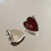 2022 Nouvelles boucles d'oreilles à tige de marque de luxe de styliste classique en forme de cœur avec pierres précieuses, fête de mariage, broche en argent 925, haute bijouterie avec boîte et timbres