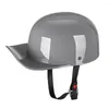 Boné de Beisebol Capacete Capacete Estilo Coreia Vintage Half Open Face Montar Moda Verão Homens Mulheres Retro Scooter Eléctrico Casque