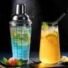 Bar Outils 400ML Neige Grammes Tasse Échelle Cocktail Shaker Verre Transparent Shaker Tasse Mélange Verre À Vin Partie Bar Barman Main Cocktail Outil 221121