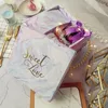 Gift Wrap 3PCS/Sets Romantic Purple Marbled Valentine's Day Wedding Candy Box Chocolate Boxes Cookies Bag Women's Bags