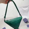 Designer-Taschen für Damen, modische Dreieckstasche, luxuriöse Umhängetaschen, Geldbörse aus echtem Leder, tägliche Handtaschen, kleine Clutch, Schultertasche, Kartenhalter, einfarbig