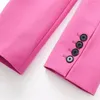 Pontas de duas peças femininas Roupas femininas 2022 Moda Moda Sólida Casaco de terno esbelto Temperamentação feminina chique em calças de cintura alta