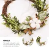 Flores decorativas 1 PC Party Decoration Vine Branch Wreath Celebração Porta da frente Eucalyptus folha