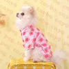 ペットTシャツレターアップルセーター犬アパレルかわいいピンク犬スウェットシャツコーギブルドッグシュナウザーペット服